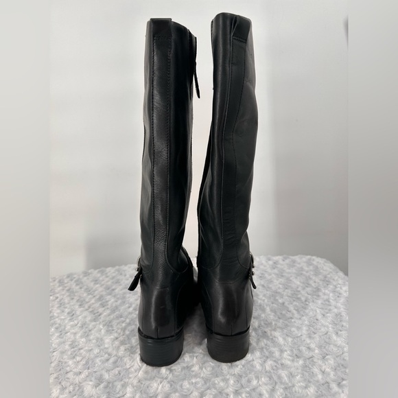 Franco Sarto Tall Leather Boots with Buckle Detail - Picture 4 of 9